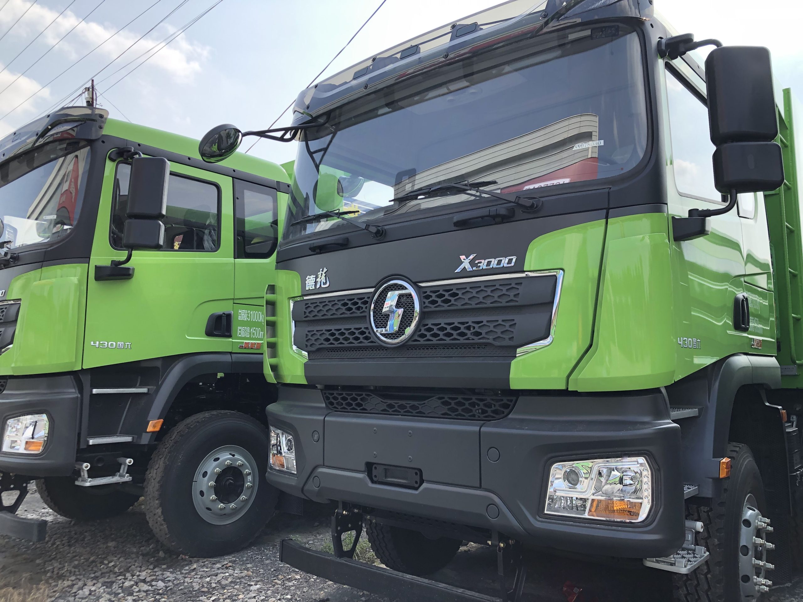 Refurbished dump truck