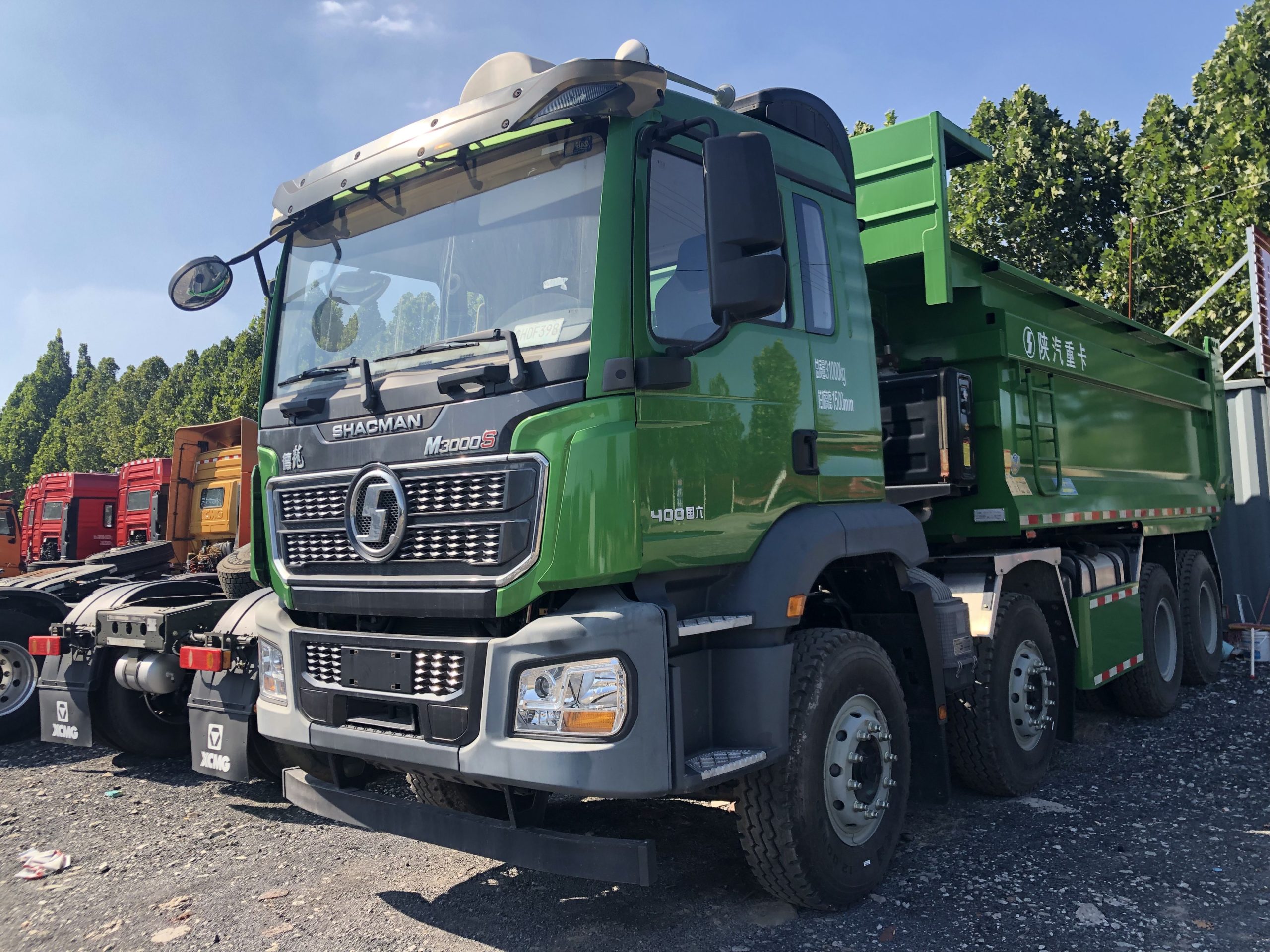Refurbished dump truck