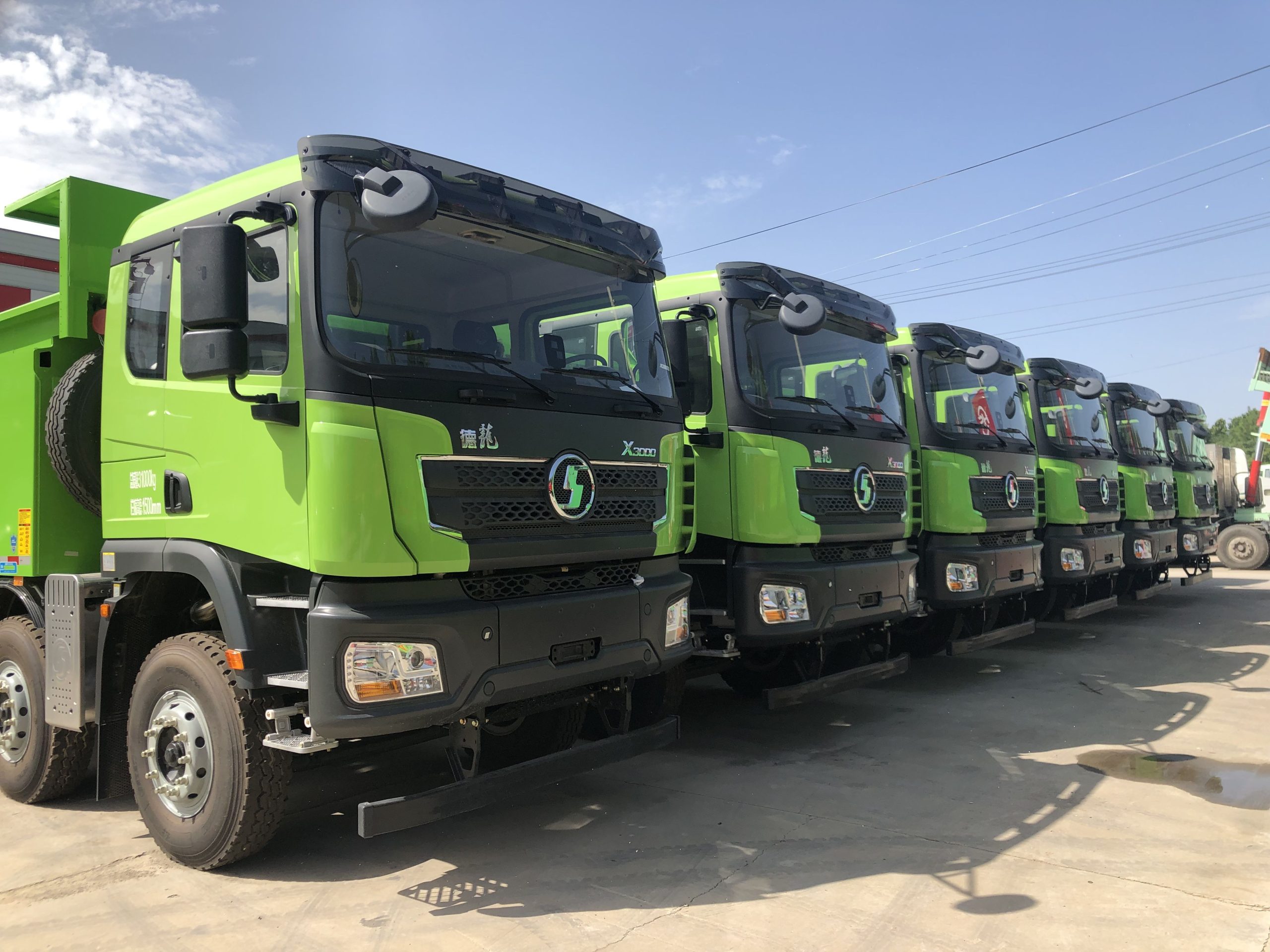 Refurbished dump truck