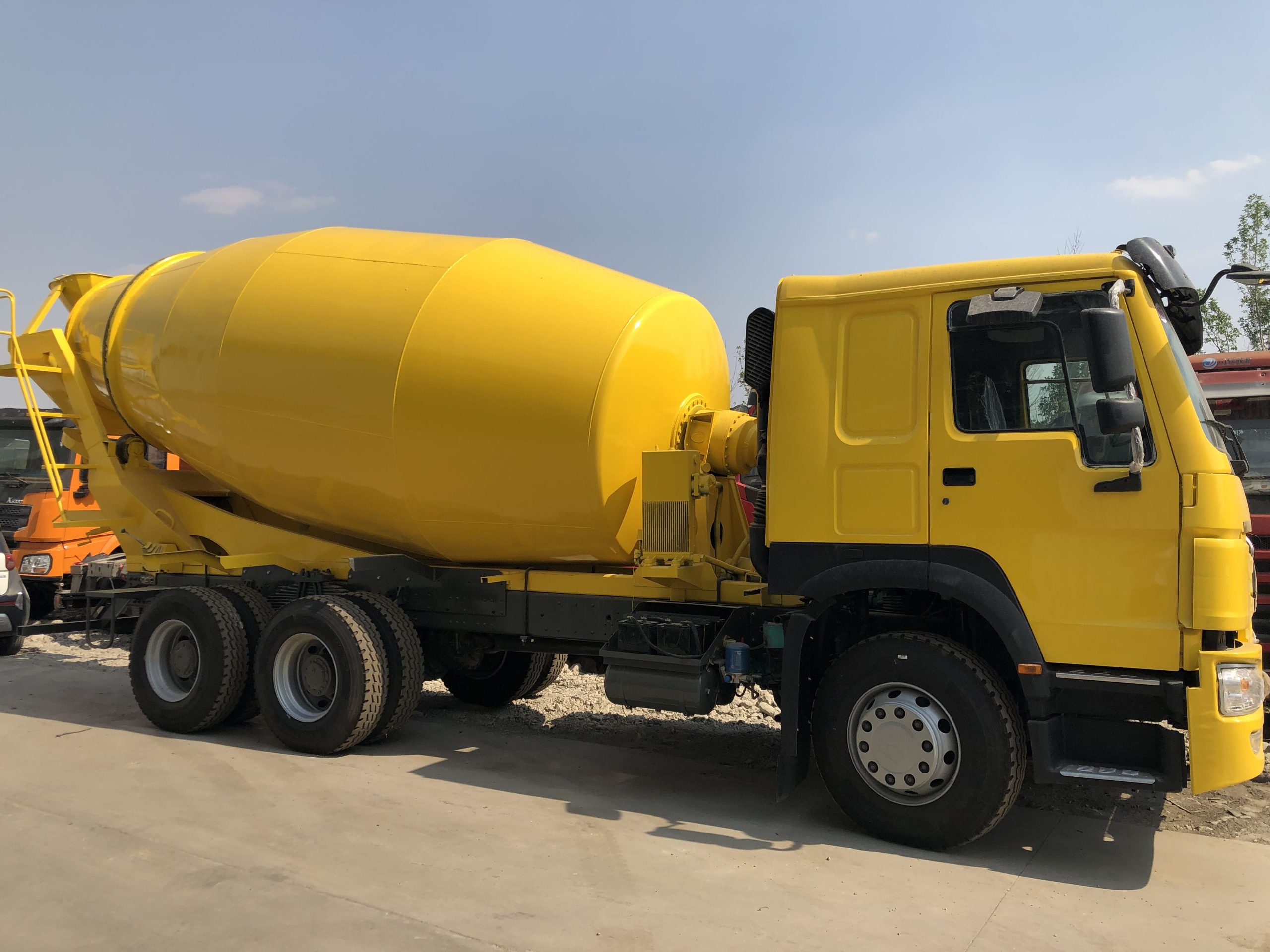 Used concrete mixer truck