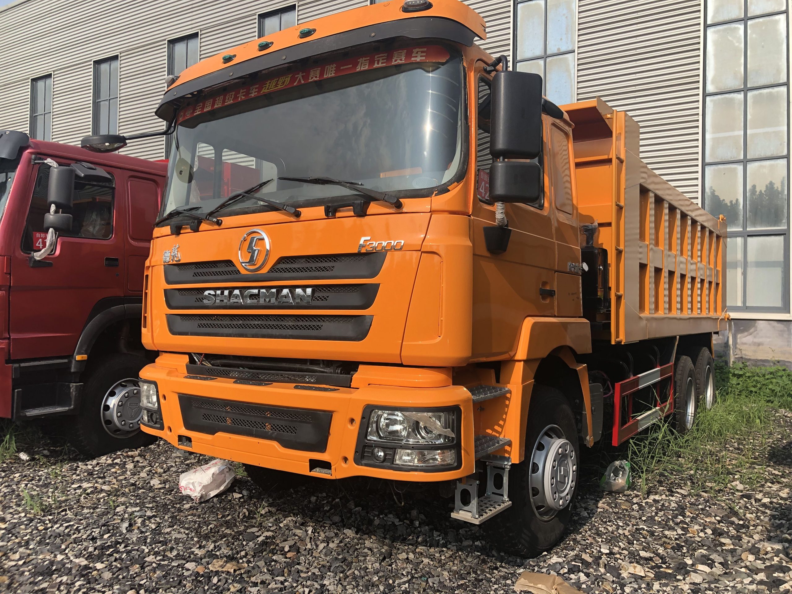 Refurbished dump truck