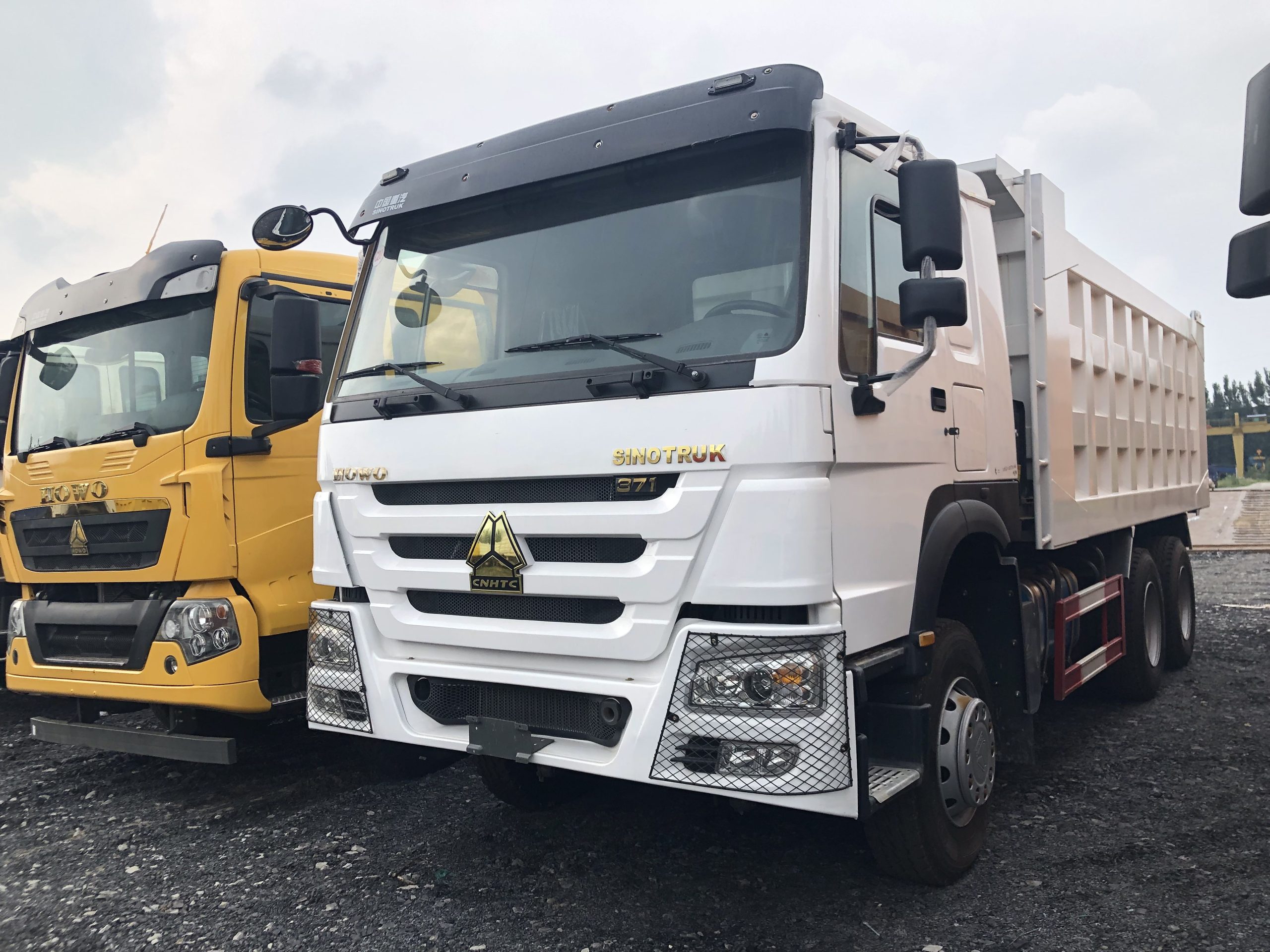 Refurbished dump truck