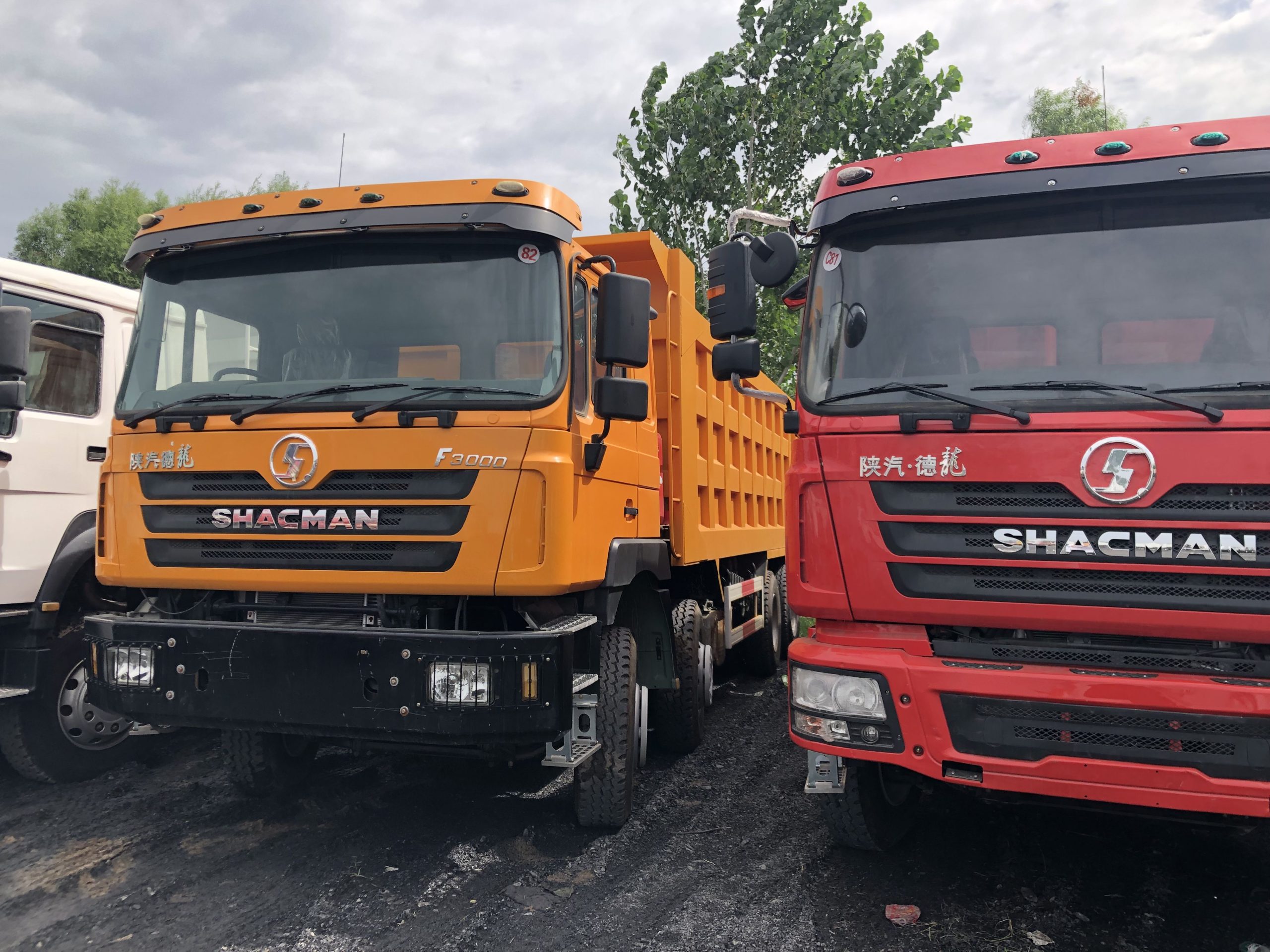 Refurbished dump truck