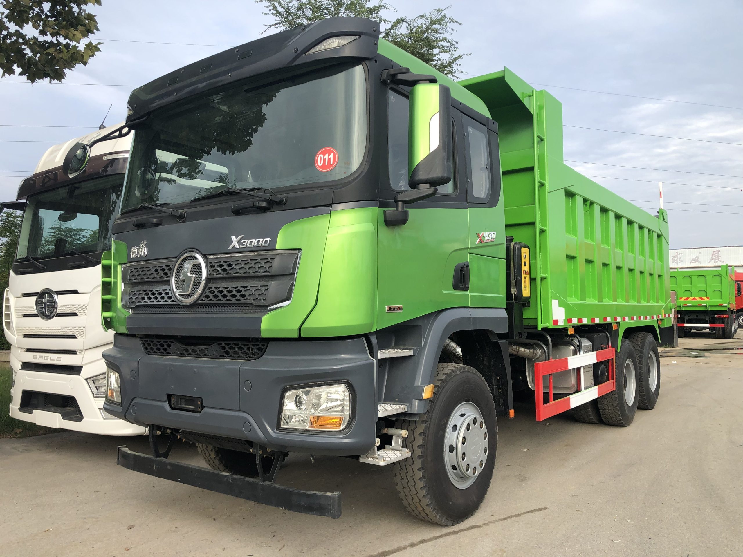 Refurbished dump truck