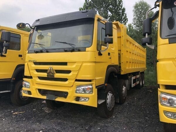 Refurbished dump truck