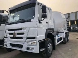 Refurbished concrete mixer truck