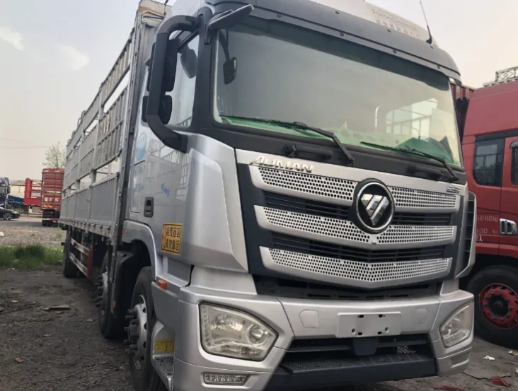 Silver high-sided truck