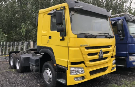 Yellow HOWO tractor truck